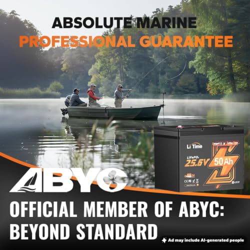 Image of LiTime 24V 50Ah LiFePO4 Deep Cycle Battery, Bluetooth 5.0, Low-Temp Cutoff Protection, Built-in 50A BMS | 4000+ Cycles@100% DOD, Group 24 | Perfect for Trolling Motors, Yacht, Boat, RVs(3 Pack)
