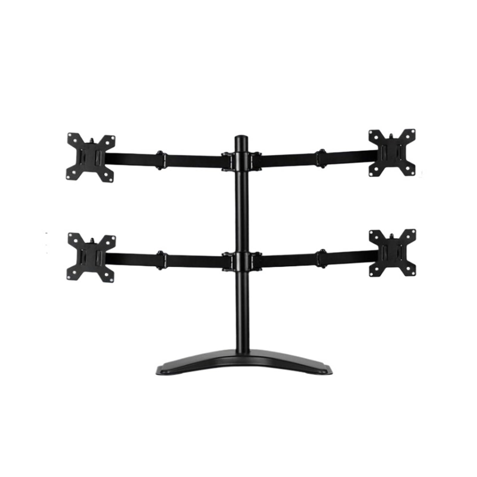 IKPGBZXM Dual-screen computer monitor stand with height adjustment base(Four screen four arm base)