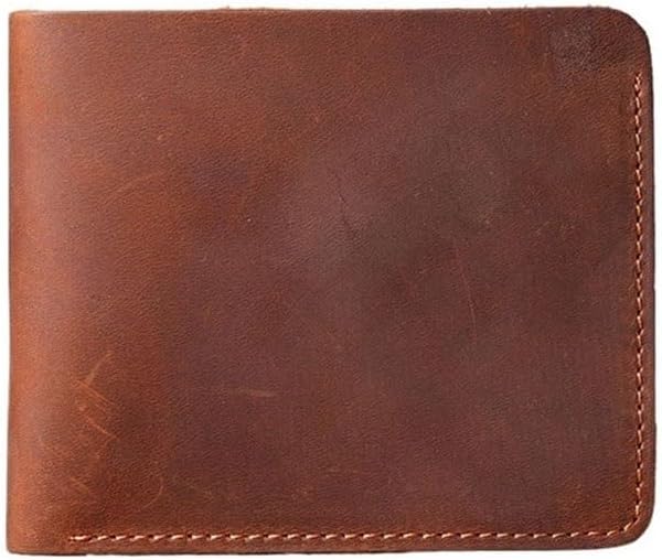 Extra Capacity Travel Wallet for Men Genuine Leather Short Wallets
