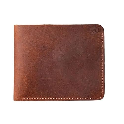 [EPMNTHI] Extra Capacity Travel Wallet for Men Genuine Leather Short Wallets