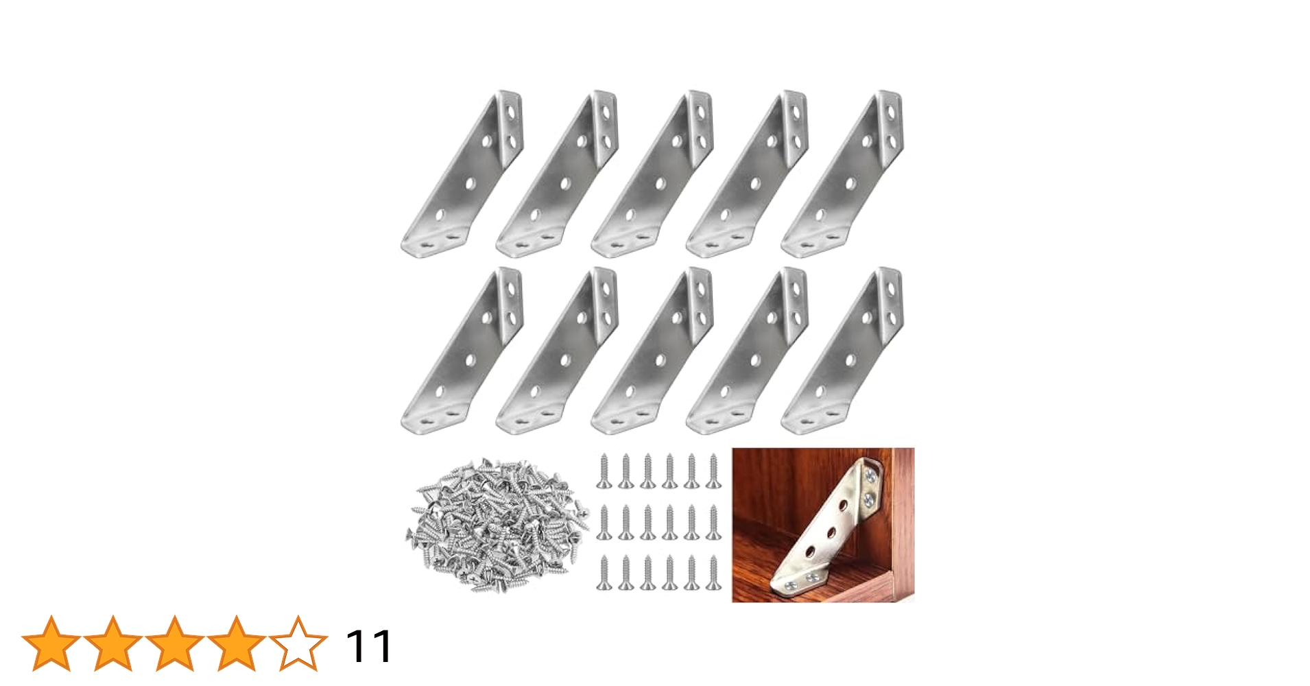 Amazon | ステンレス アングル【10個入り】角かっこ コーナー