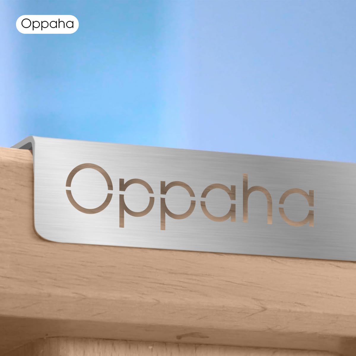 Oppaha - Spianatoia da Cucina in Acciaio Inox - Spianatoia per Impastare e Lavorare la Pasta - Piano da Lavoro Resistente e Igienico - Extraspessore 1,5 mm - 60x50 cm