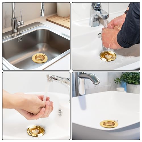 2 Coladores para Fregadero de Cocina con Anillo de Extracción miniatura 7