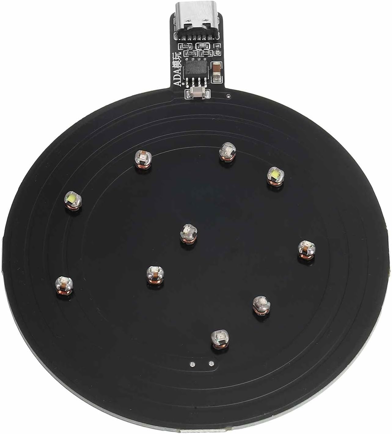 MECCANIXITY 5V 70mm Long Distance Wireless LED Coil Inductive Induction, Light Wireless Charging Module, with 78mm Dia Inductive PCB, 10 PCS 3x2.8x3.2mm