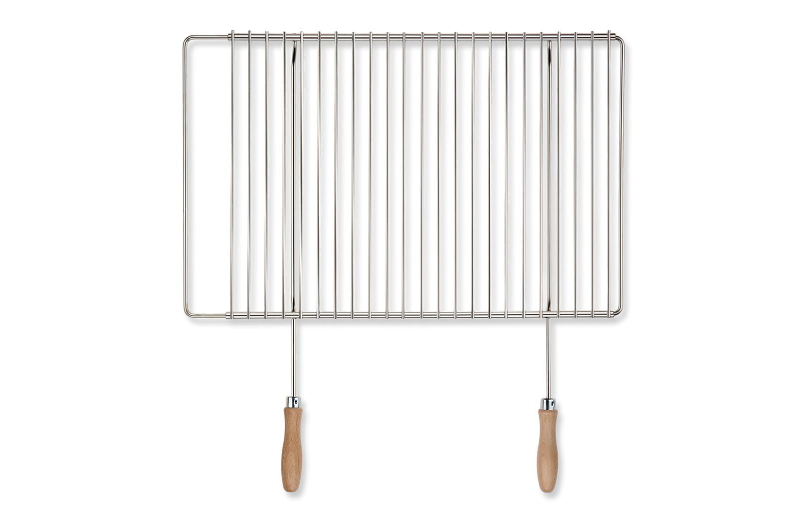Grille Barbecue INOX réglable 50–70 × 37 cm avec poignées