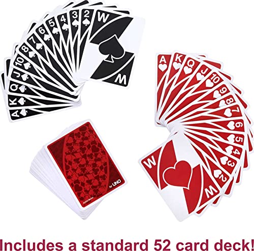 Mattel Games Wild Twists Playing Cards By Mattel Games Uno Brand, 2 Sets Of A Standard 52-Card Deck Plus 8 Special Wild Cards, 2-Pack In Storage Tin [Amazon Exclusive] #TOP2