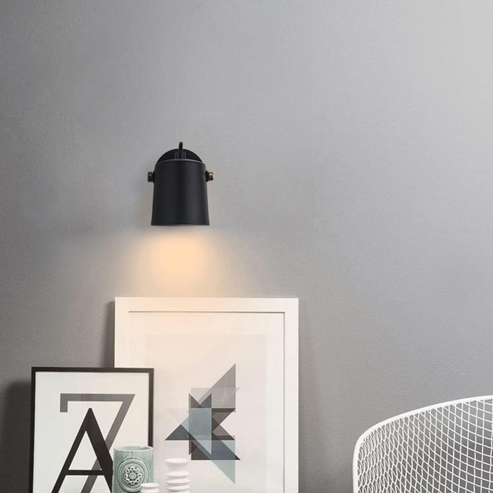 Mini Lampe De Lecture De Chevet Avec Fonction De Réglage À 350 ° + 90 °, Applique Murale En Métal À Tête Unique, Appliques Murales D'Éclairage Décoratif De Chambre À Coucher, Appliques Murales