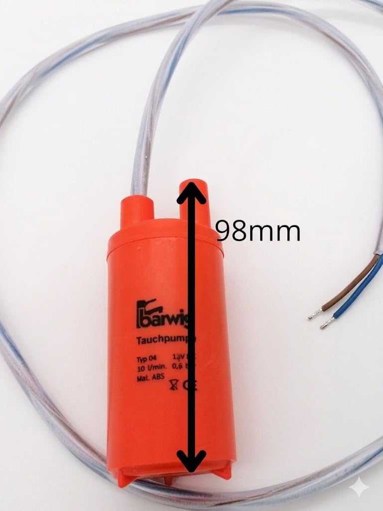 CR-MOESANCO® Bomba Agua Sumergible 12V 600L/H de Alto Flujo para Caravana y Camper | Mini Bomba Eléctrica de Alta Presión para Depósito Agua Limpia, Furgoneta Camperizada, Acuario y Huerto Hidropónico