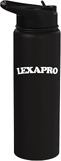 Lexapro - Funny Saying Sarcastic Novelty Cool Women Cute Stainless Steel Insulated Water Bottle