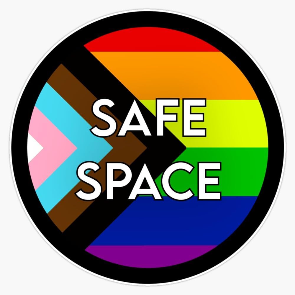 Intersectional Safe Space Sticker Bumper Sticker Vinyl Decal 5"