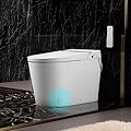 WOODBRIDGE Smart Bidet Toilet,Auto Open & Close,Foot Sensor Operation,Auto Flush,Heated Seat,Tankless One Piece Elongated Toilet,T-0099