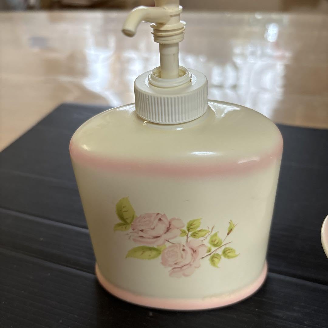 iman rose pump dispenser tray set