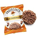 Undercover Snacks Chocolate Quinoa Crisps - Milk Chocolate | 70-Count, Individually Wrapped Crisps | Gluten Free, Nut-Free, Allergen Friendly, Kosher, NOT AIRLINE SIZE