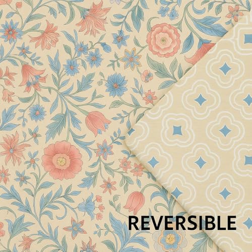 Image of Signature Reversible Super Soft Double Bed Comforter /Quilt Set 350 GSM - 88x90 inches | King Size Fitted Elastic Bed Sheet with 2 Pillow Covers | All-Season Ultra Cozy Bedding Set (Royal Amara)