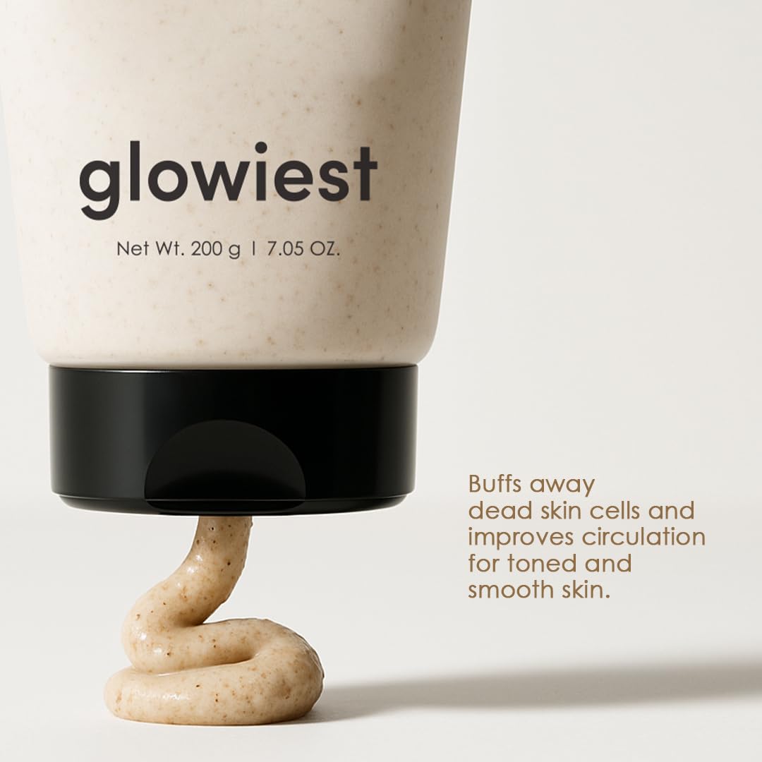 EFFORTLESS GLOW CAMELLIA BODY GLOWFOLIATOR - Natural Body Scrub for Soft & Luminous Skin - Camellia Seed and Flower & AHA, BHA, PHA