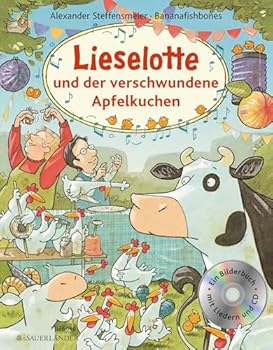 Hardcover Lieselotte und der verschwundene Apfelkuchen. Buch mit CD Book