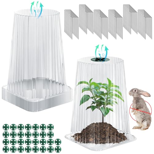 Aifanss 30 Pack Garden Cloches for Plants, Reusable Plant Covers