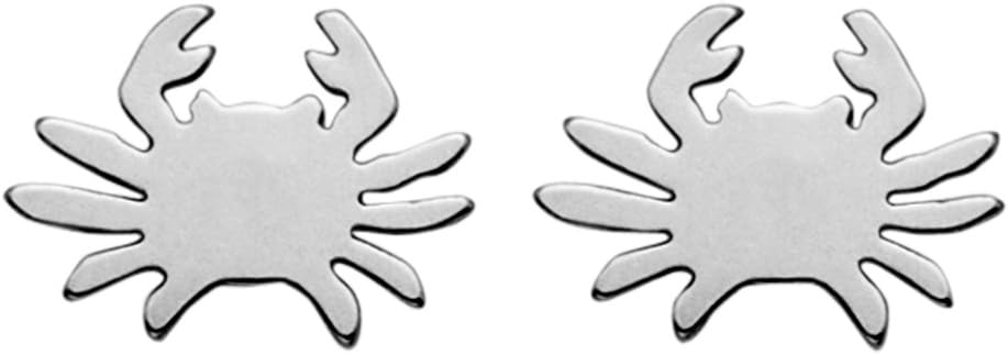 Small Lightweight Stainless Steel Cancer Stud Earrings