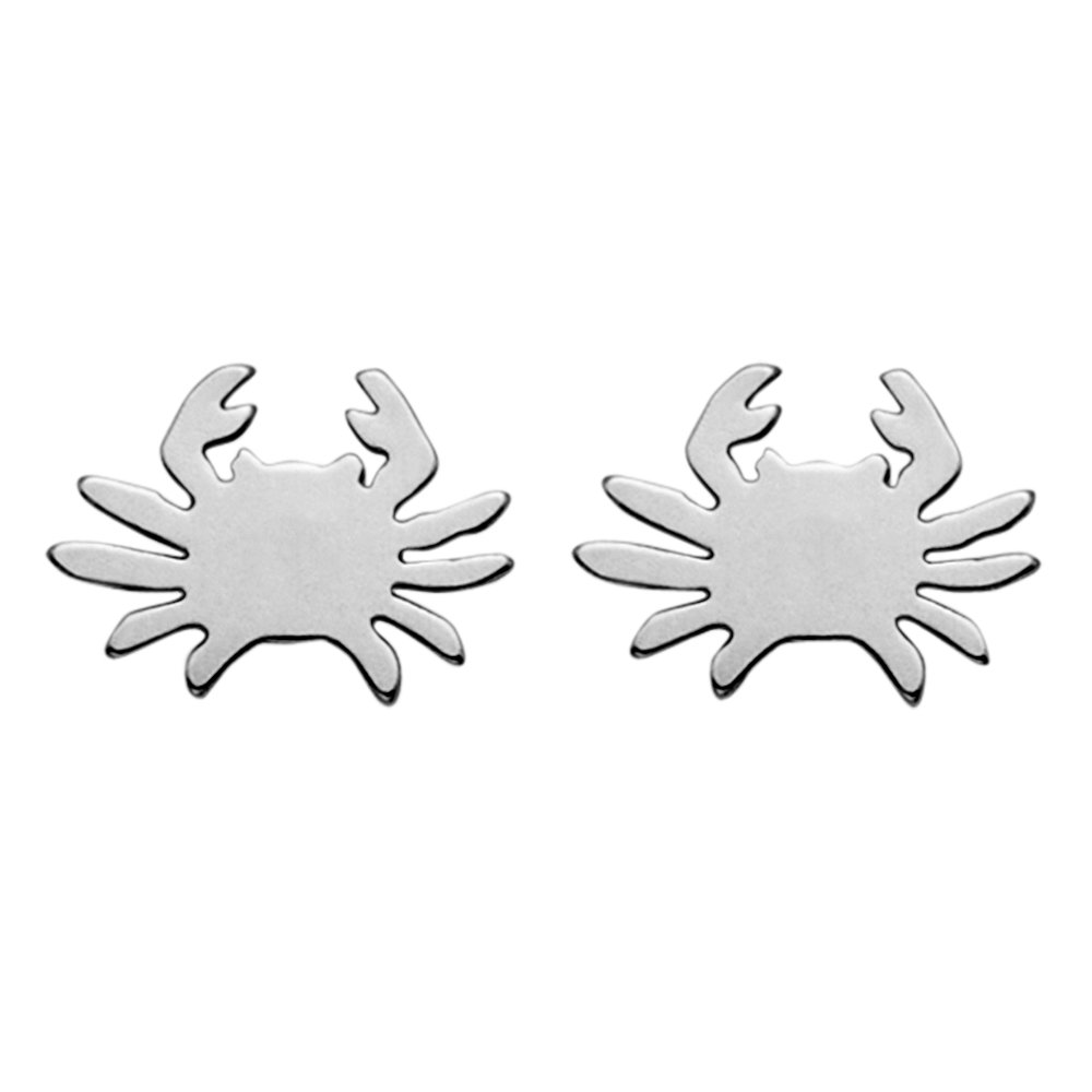 Small Lightweight Stainless Steel Cancer Stud Earrings