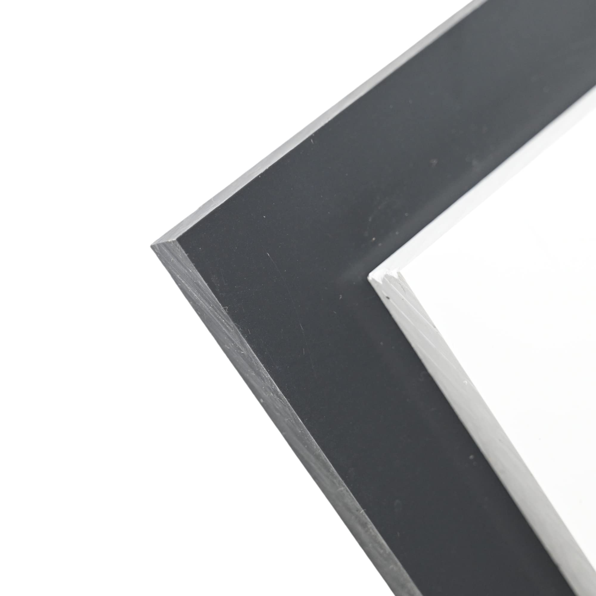 BuyPlastic Dark Gray PVC Chemical Resistant Plastic Sheet 1/8