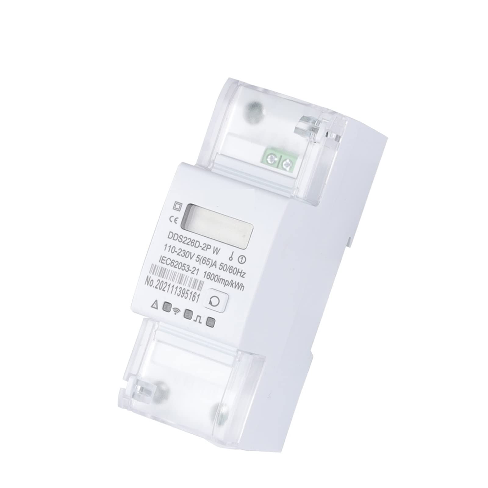 Contatore elettrico digitale, 50/60Hz Tuya monofase 65A Din Rail Smart Energy Meter Timer Monitor KWh Meter Wattmetro Monitora e registra il consumo energetico