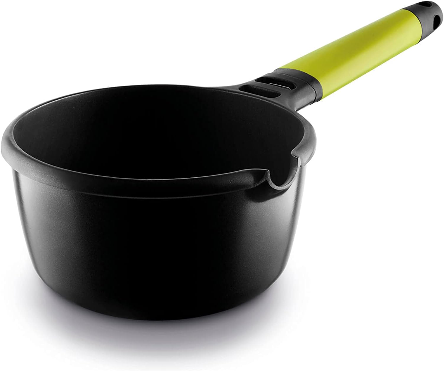 Fundix Castey Induction Saucepan with Removable Handle, 16 cm, Cast Aluminium, Green, 11 x 16 x 9.2 cm