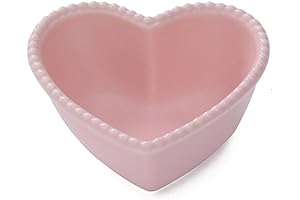 CHOOLD Pink and White Heart-Shaped Valentine's Candy Dish