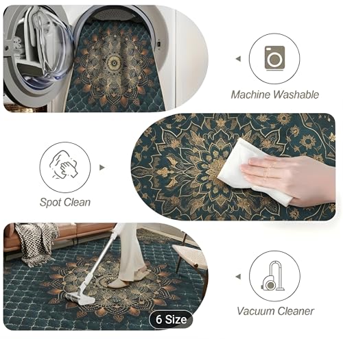 Image of Premium 3D Printed Carpets for Living Room | Carpets for Hall | Bedroom | Living Area | 3x5 Feet Rectangular