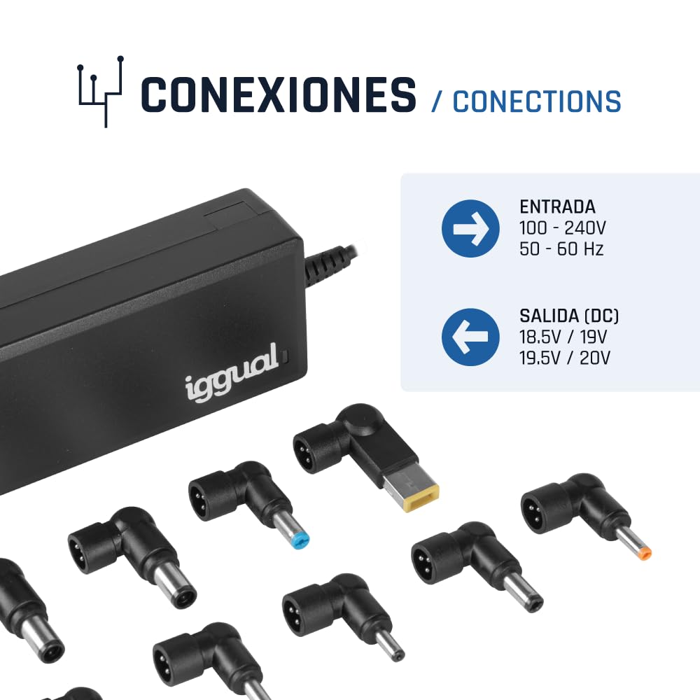 iggual Cargador Universal Automático CUA-11T-90W