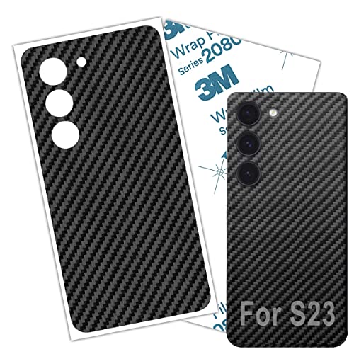 Funda de fibra de carbono 3M para Samsung S23 vinilo protector Galaxy