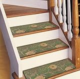 Seloom Washable Non-Slip Stair Treads Carpet with Skid Resistant Rubber Backing Specialized for Indo