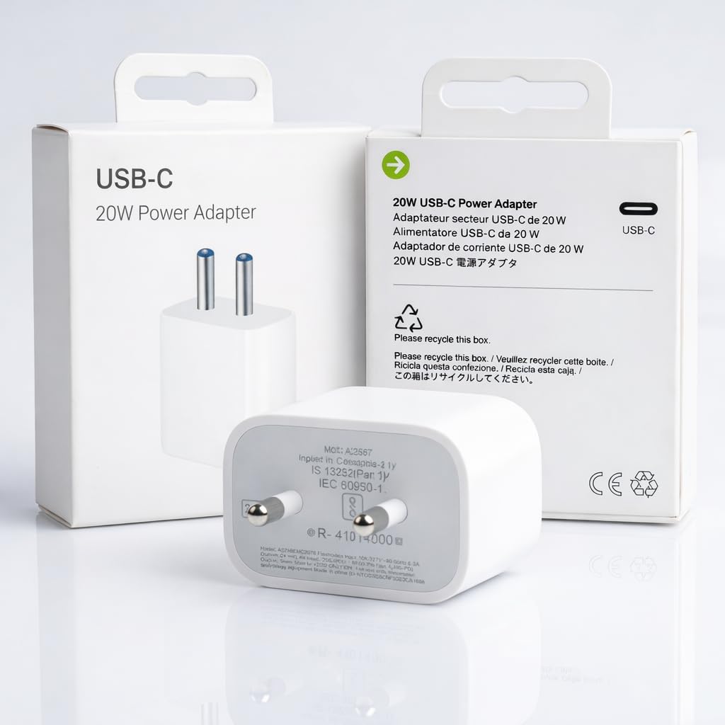 Fast Charging 20W Type C Adapter Compatible with iPhone 15 to 17 All Devices-image-37
