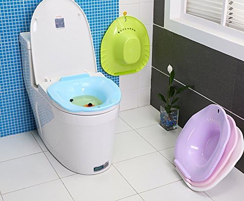 She-love Sitz Bath Hip Bath Tub Kit, Postpartum Care Sitz Bath Avoid Squatting for Pregnant Women, Hemorrhoids Patients Treatment On The Toilet Orepisiotomy Sitz Bath(Purple)