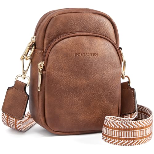 BOSTANTEN Handy Umhängetasche Damen, Handytasche zum Umhängen Leder,...