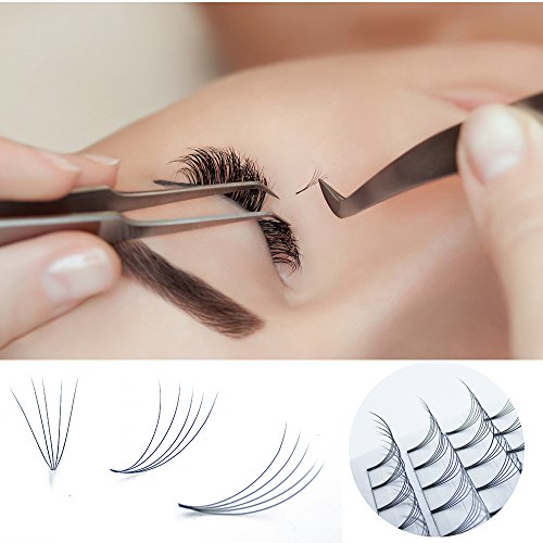Premade Fans Eyelash Extensions 5D-C-0.07-13Mm Short Stem Pre Made Eye Lash Extension Fans 3D 5D 7D Volume Lash Extensions B&Q Eyelash Extensions 0.07 0.10 C D Curl Lashes Extension (5D-C-0.07,13Mm) #TOP7