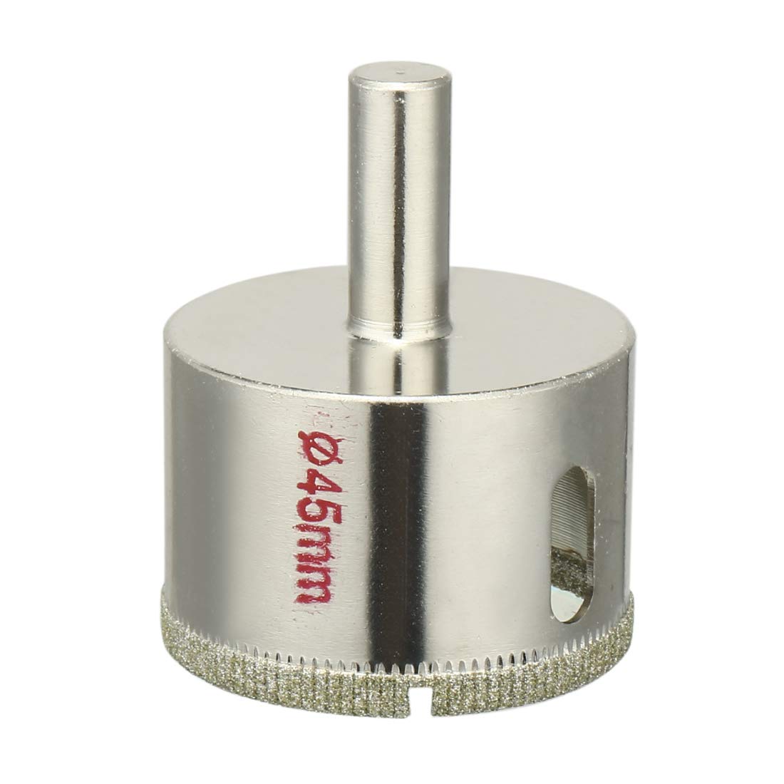 Uxcell Silver Sourcingmap 45Mm Diamond Coated Glass Hole Saw Drill Bits For Ceramic Tile Marble Rock Porcelain Bottles Pots Brick