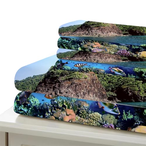 Housse de Couette Réversible avec Fermeture Éclair Microfibre 240x260 - 7