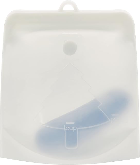 Zelten Silicone Reusable Storage Bag, (500ml, Transparent) Lunch, Travel, Makeup, Gym Bag, Freezer, Oven, Microwave, Dishwasher Safe, Leakproof, Plastic Free
