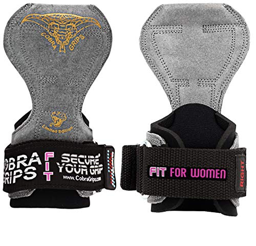 Image of Cobra Grips Weight Lifting Gloves with Adjustable Neoprene Padded Wrist Wraps - Heavy Duty Alternative to Power Lifting Hooks for Deadlifts