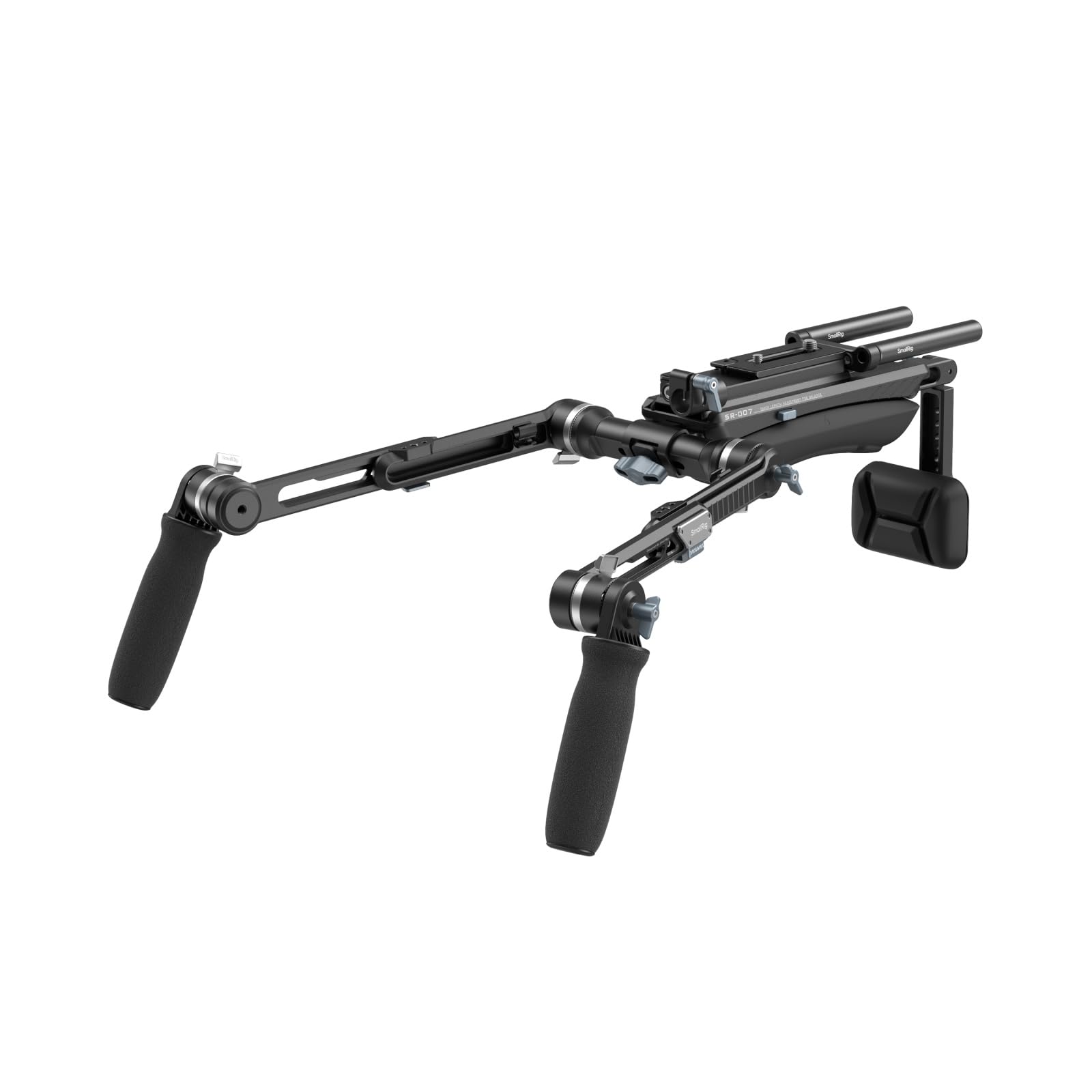 Photo 1 of SmallRig Shoulder Rig Kit, One-Touch Quick Release Adjustable for Sony, for Canon, for Nikon Mirrorless Cameras, Camcorders | Camera Support System for Arca-Swiss/MFT Mount & 15mm Rods | SR007 Pro