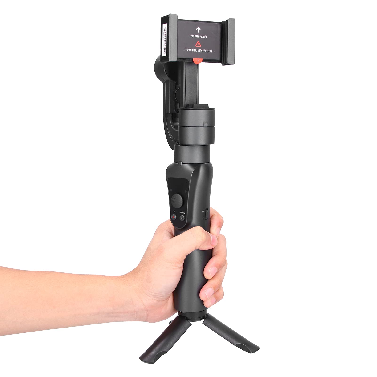 Denash Stabilizzatore a Gimbal Portatile PER Smartphone, Batteria da 4000Mah, Tracciamento del Viso e 12H ANTI SCOPE PER IOS, Android
