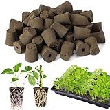 Bigmeta 50 Pcs Rooting Sponges, Starter Plugs for Seedlings or Cuttings, Rapid for Soil, Tray or Planting Pods Plant Rooter, Promotes Herbs Vegetable Flowers Growth