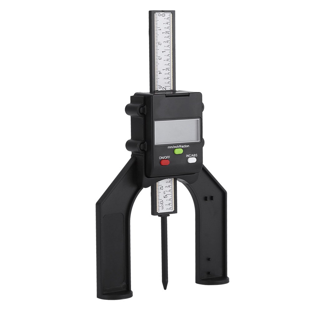 Jauge de Profondeur Numérique 0-80mm avec Pieds Autostables Magnétiques, Jauge de Hauteur Profondeur Numérique INC/ABS, Outil de Mesure de la Profondeur, Résolution 0.05mm