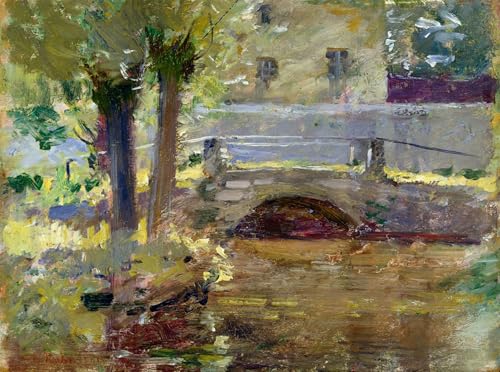 ARToPHIIU Pinturas Famosas Pinturas Murales Cuadro Moderno Lienzo El puente de Giverny de Theodore Robinson para la Decoración de la Sala de Estar 60x90cm