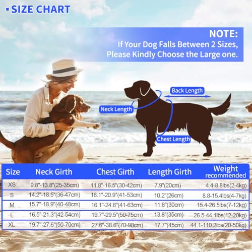 EMUST Dog Life Jacket, Ripstop Dog Lifesaver Vests with Rescue Handle for Small Medium and Large Dogs, Pet Safety Swimsuit Preserver for Swimming Pool Beach Boating (XS,StarFlag) by EMUST - Used condition - Image 5