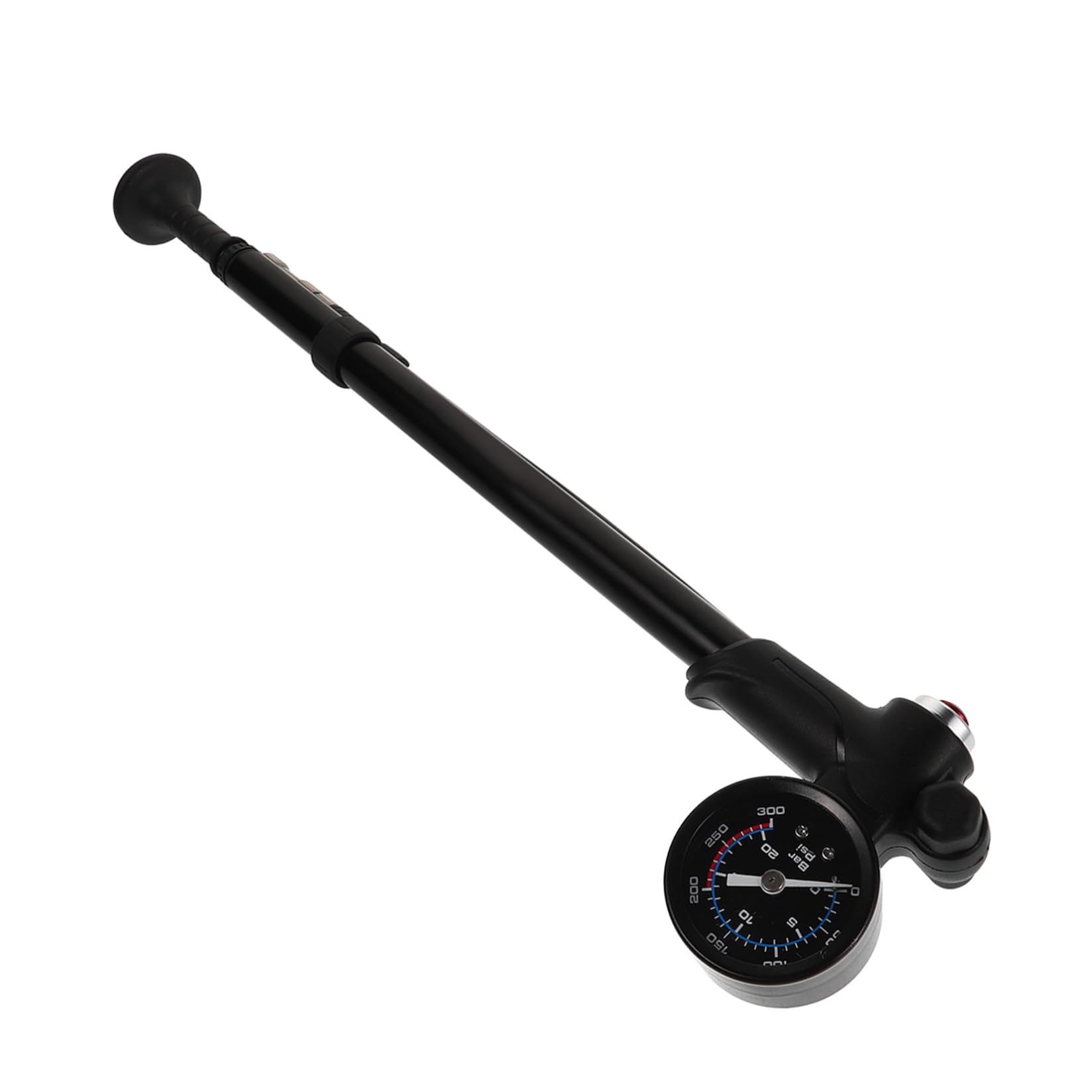 Mikikit Bomba de Suspensión para Bicicleta, Motocicleta y Balones, Bomba de Aire Portátil de Alta Presión con Diseño Compacto para Uso Hogar