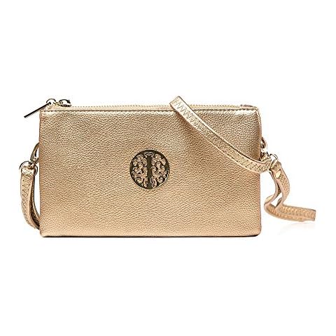 Long & Son Women's Gold Clutch Bag Cover