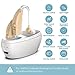 Updated Hearing Aids for Seniors,Rechargeable Hearing Amplifier with Noise Cancelling,Adjustable Volume Control,One Pair Hearing Assist Devices with Charging Box(White)