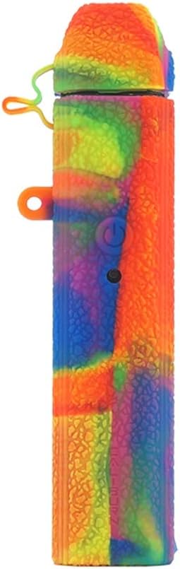 Wonders Texture Case Protective Silicone Rubber Sleeve Cover Shield Wrap for Uwell Caliburn 11W Pod (Rainbow)