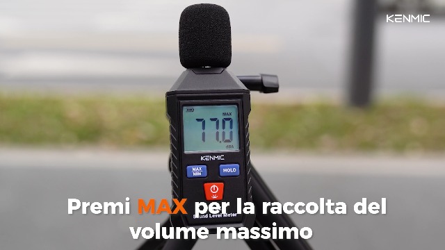 KENMIC Fonometro,Misuratore SPL Portatile Con Display LCD Retroilluminato (intervallo 35-130 DB(A)),Misuratore Di DB Digitale Per Uso Domestico,in Classe,in Officina E In Ufficio - 9